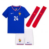 Francúzsko Ibrahima Konate #24 Domáci Detský futbalový dres ME 2024 Krátky Rukáv (+ trenírky)